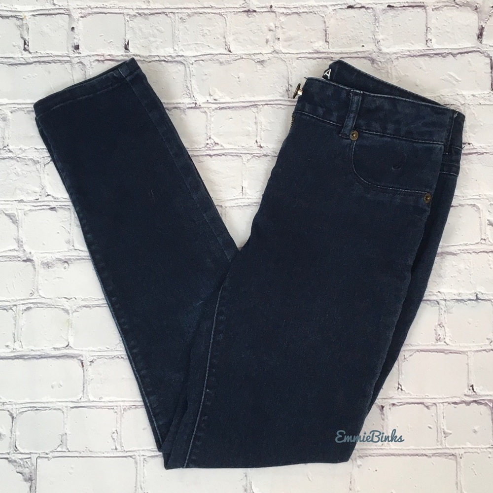 Girl’s Nautica Stretch Jeggings - Jean Leggings - Soft Dark Wash Jeggings Pants - Picture 2 of 13